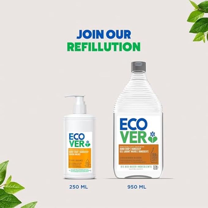 ecover HAND SOAP CITRUS AND ORANGE BLOSSOM SCENT WITH ALOE VERA INFUSED REFILL - 950 ML - Image 4